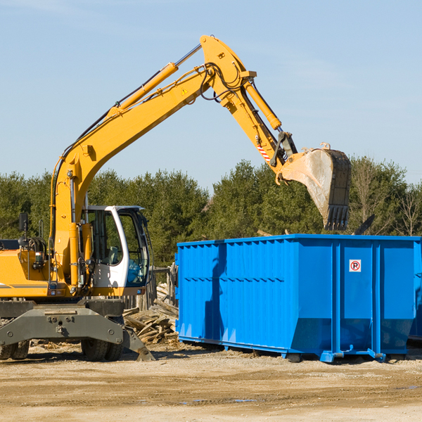 can i choose the location where the residential dumpster will be placed in Oelwein Iowa